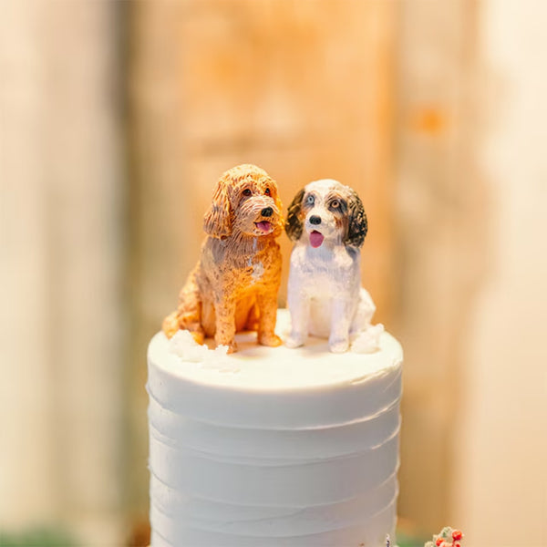 Personalised Custom Pet Wedding Cake Decorations, Dog Birthday, Wedding Cake Decorations with Dogs, Cat Birthday, Cat Figurines, Dog Figurines, Pet Anniversary, Birthday Gifts